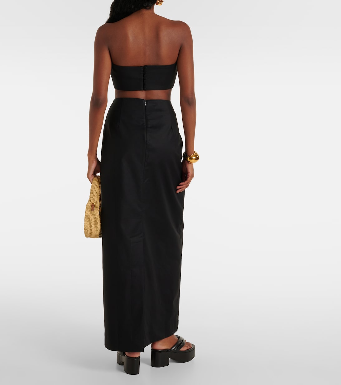 Maxirock aus einem Baumwollgemisch | Adriana Degreas