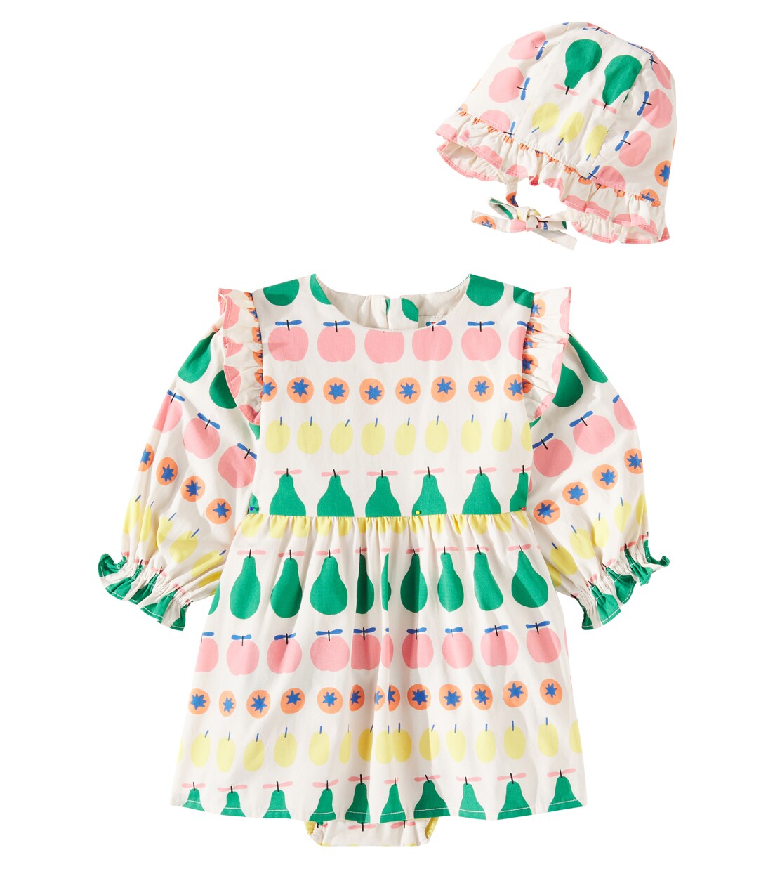 Bébé – Set robe et bonnet Fruity en coton | Jellymallow