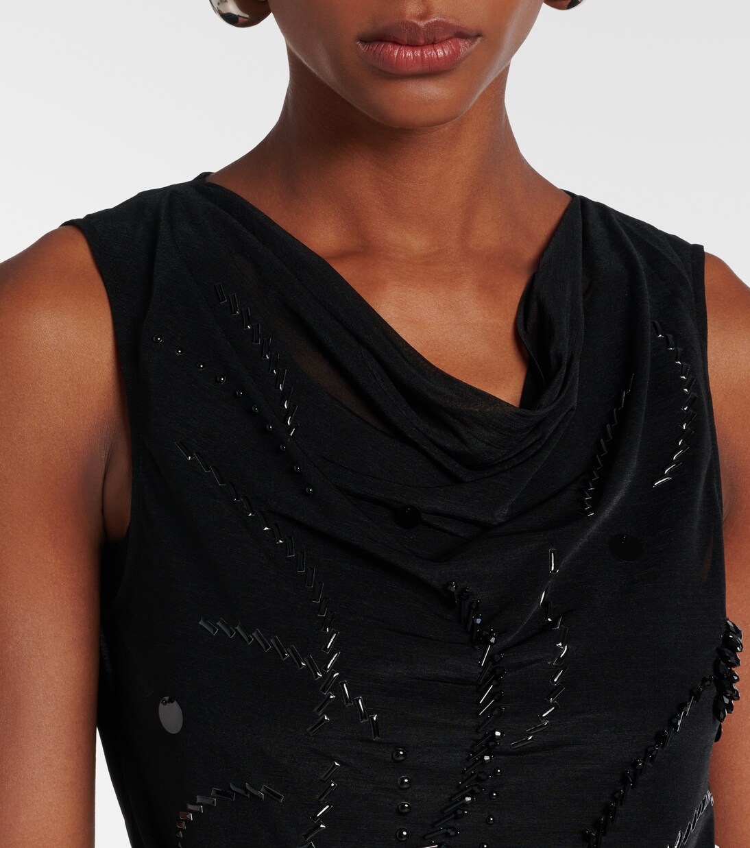 Beaded mesh top | Xu Zhi