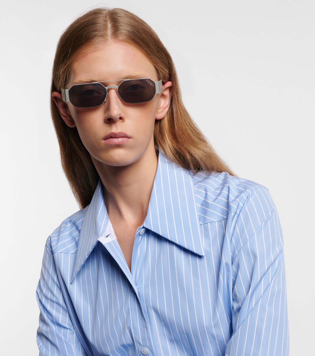 Fendi Cut Out square sunglasses | Fendi