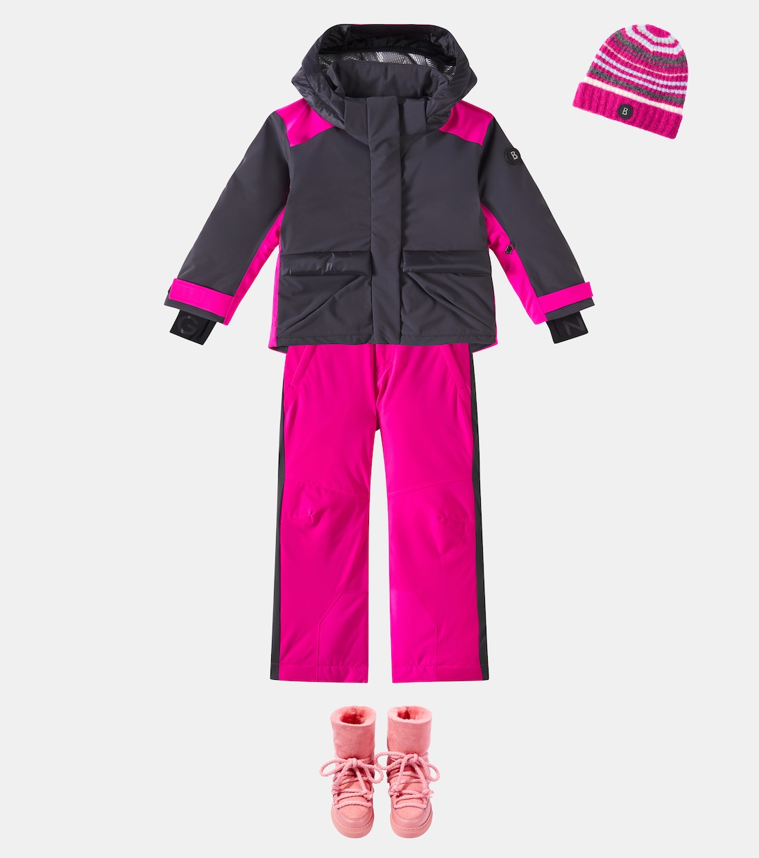 Nyah striped wool-blend beanie | Bogner Kids