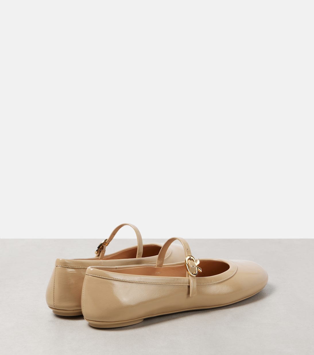 Carla patent leather Mary Jane flats | Gianvito Rossi