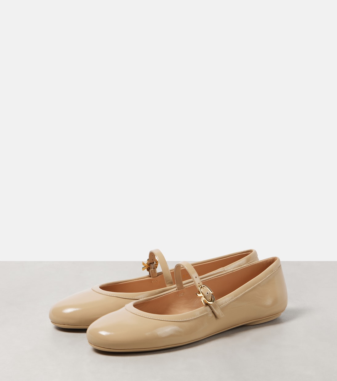 Carla patent leather Mary Jane flats | Gianvito Rossi