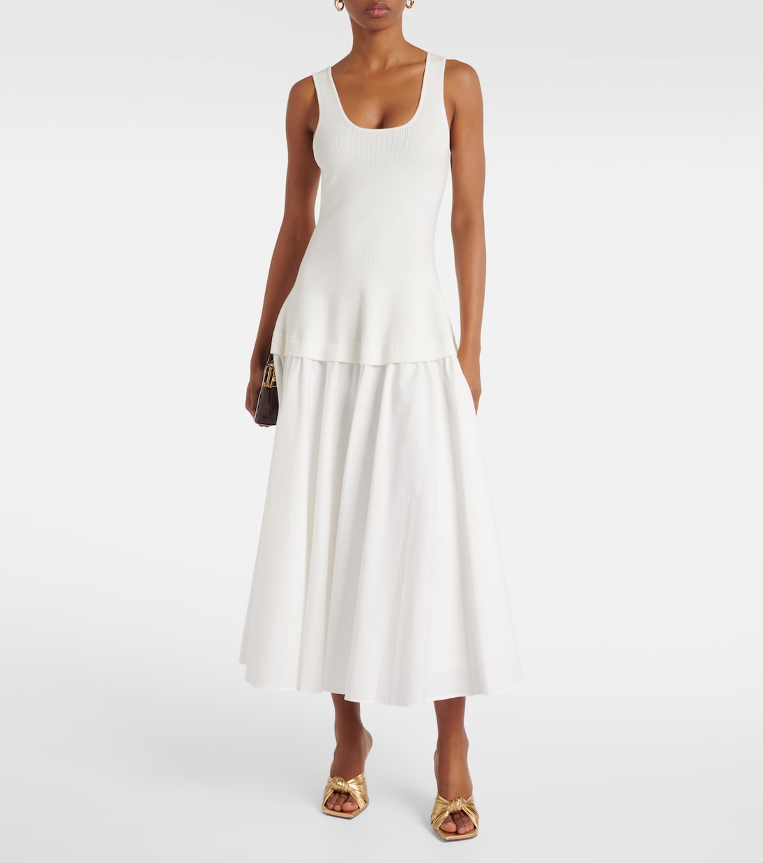 Robe midi Jazz en coton mélangé | Simkhai