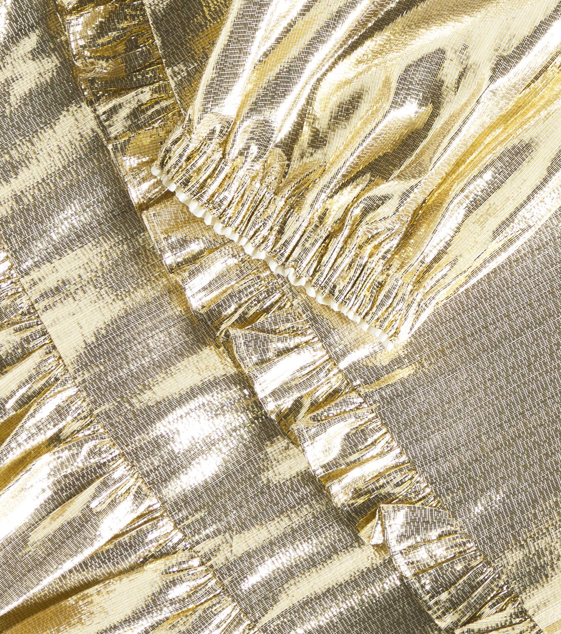 Lamé ruffled dress | Self-Portrait Kids