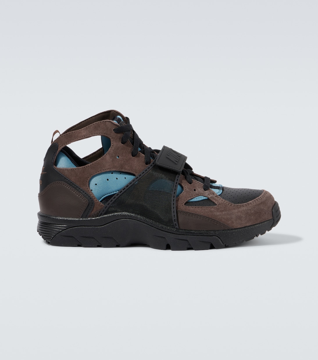 Air Trainer Huarache suede-trimmed sneakers | Nike