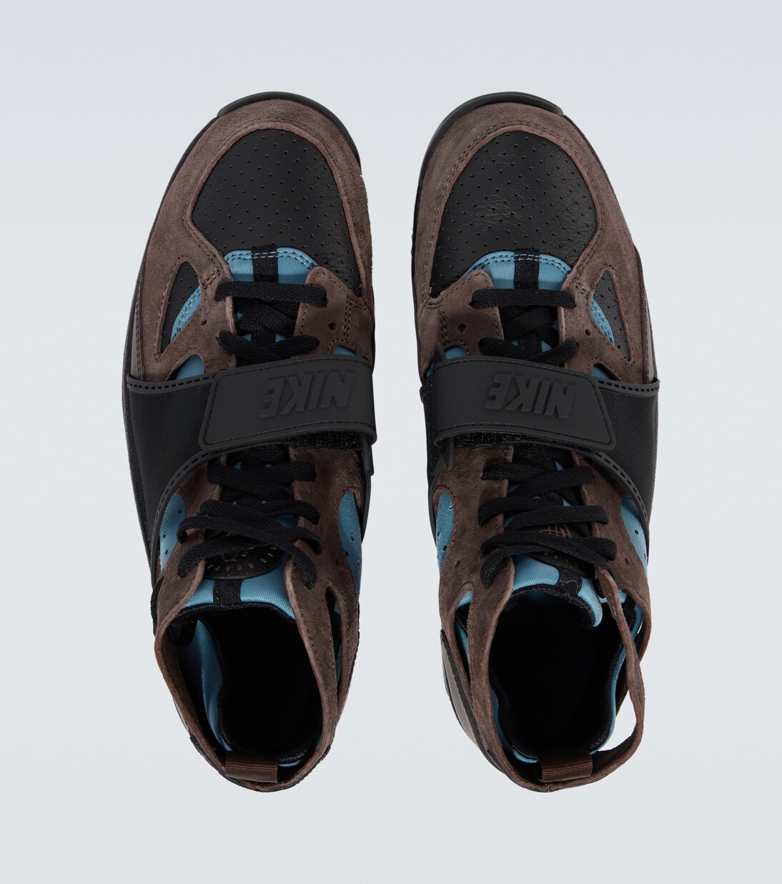 Air Trainer Huarache suede-trimmed sneakers | Nike