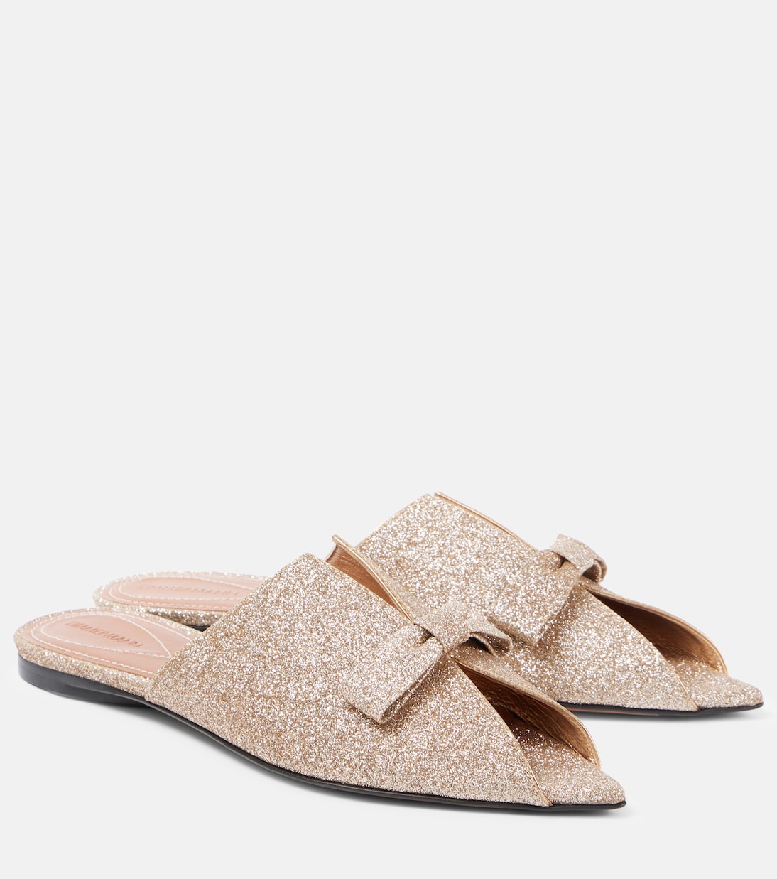 Tux glitter leather mules | Zimmermann