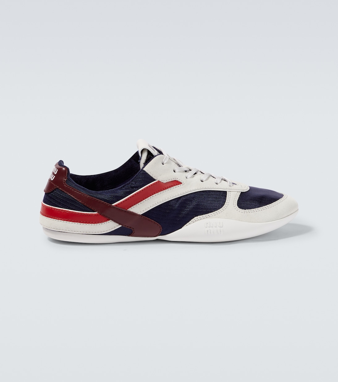 Gymnasium suede-trimmed sneakers | Miu Miu