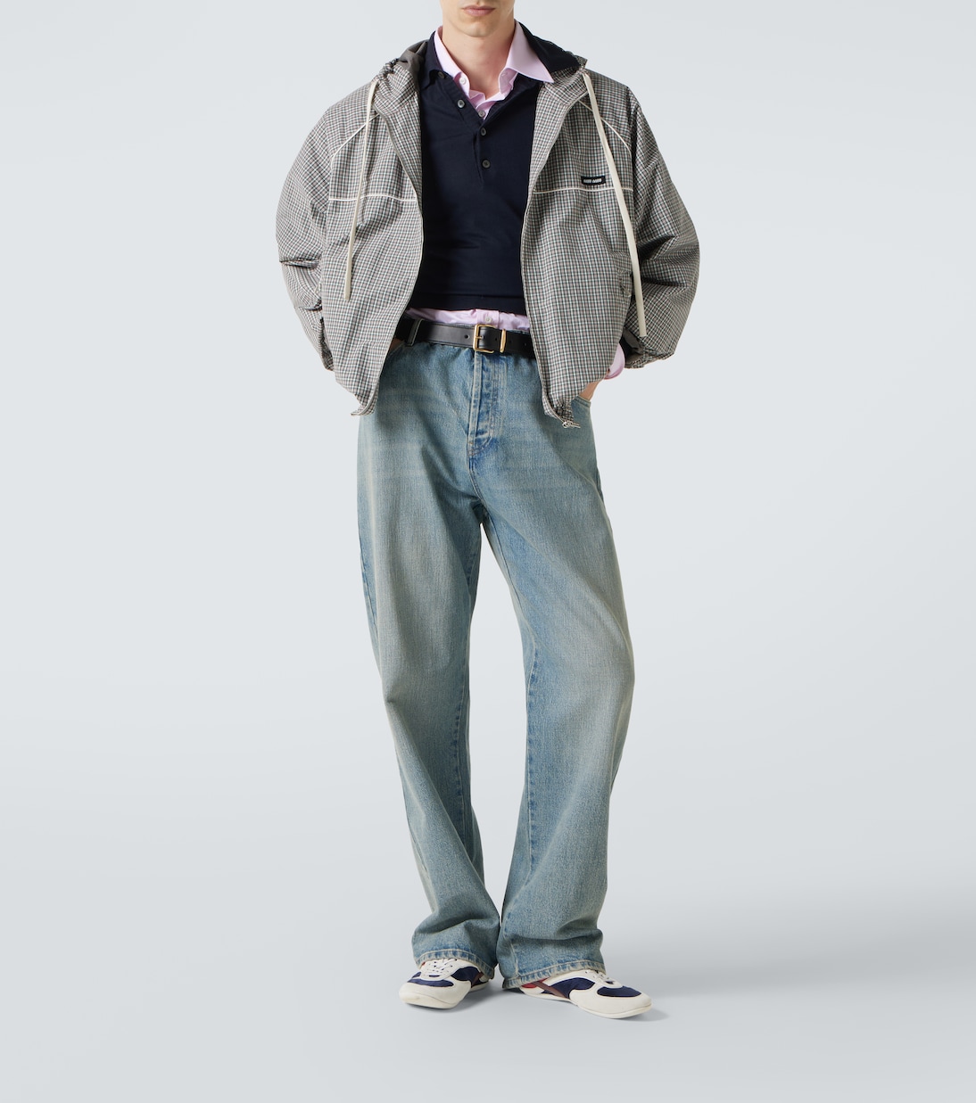 Gymnasium suede-trimmed sneakers | Miu Miu