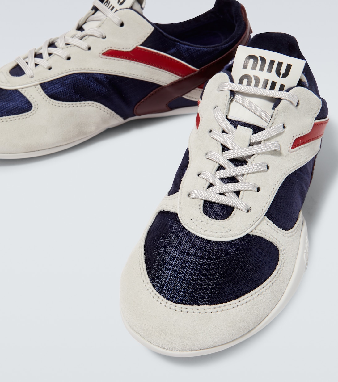 Gymnasium suede-trimmed sneakers | Miu Miu
