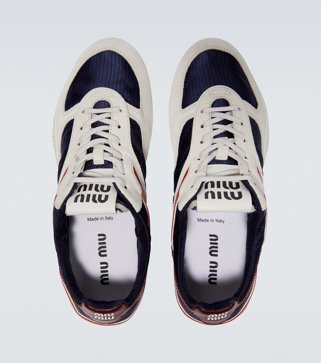 Gymnasium suede-trimmed sneakers | Miu Miu