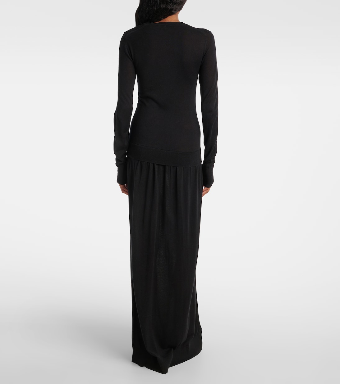 Abito lungo in cupro e seta | Toteme