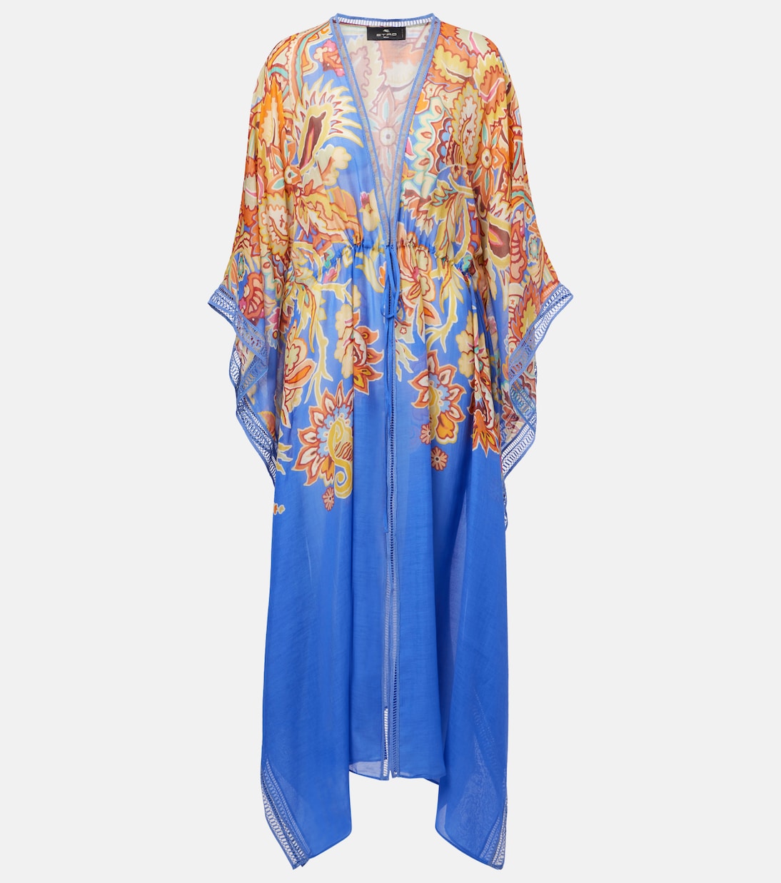 Printed cotton and silk beach cover-up | Etro
