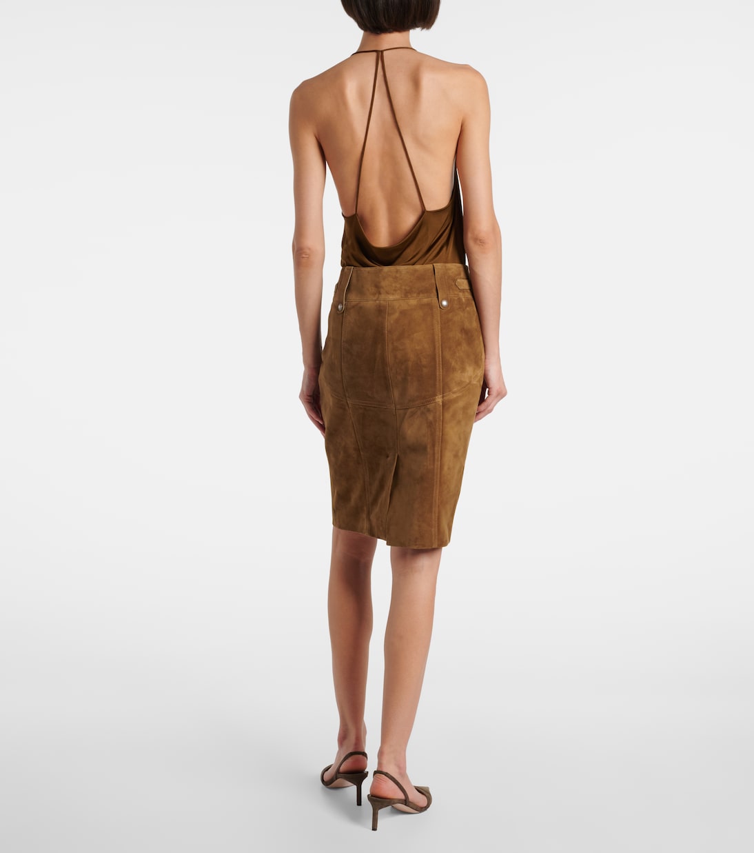 Bleistiftrock aus Veloursleder | Tom Ford