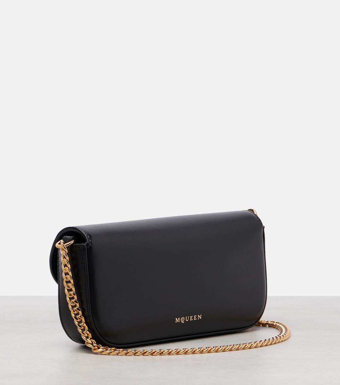 Skull Flower leather shoulder bag | McQueen