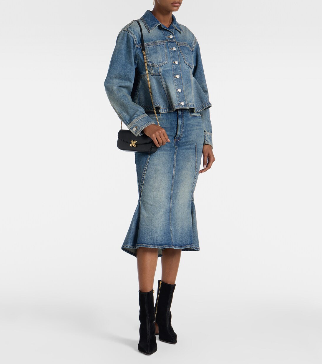 Skull Flower leather shoulder bag | McQueen