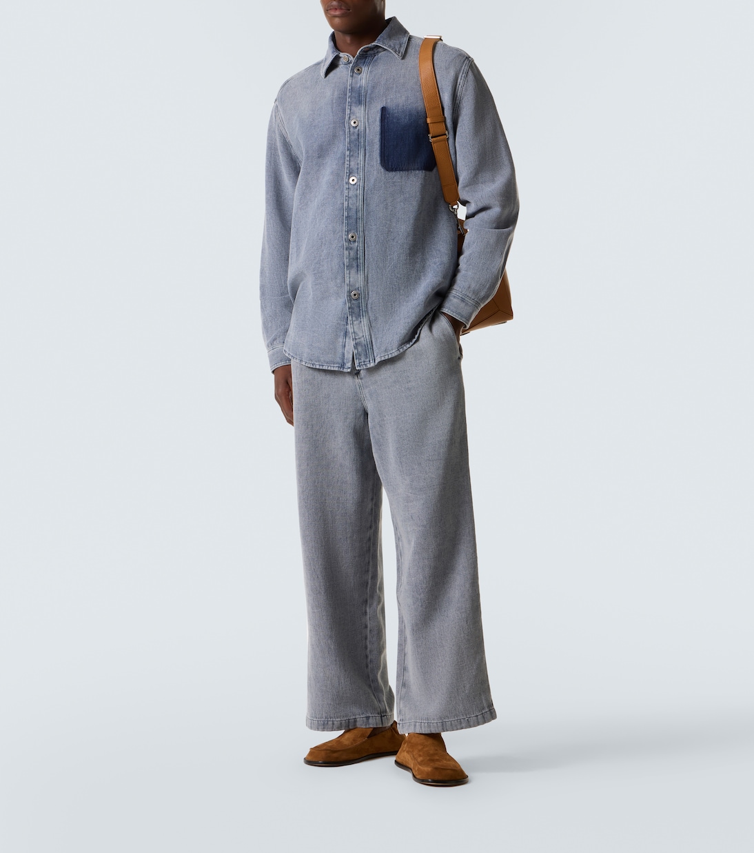 Jeans a gamba larga e vita media | Loewe