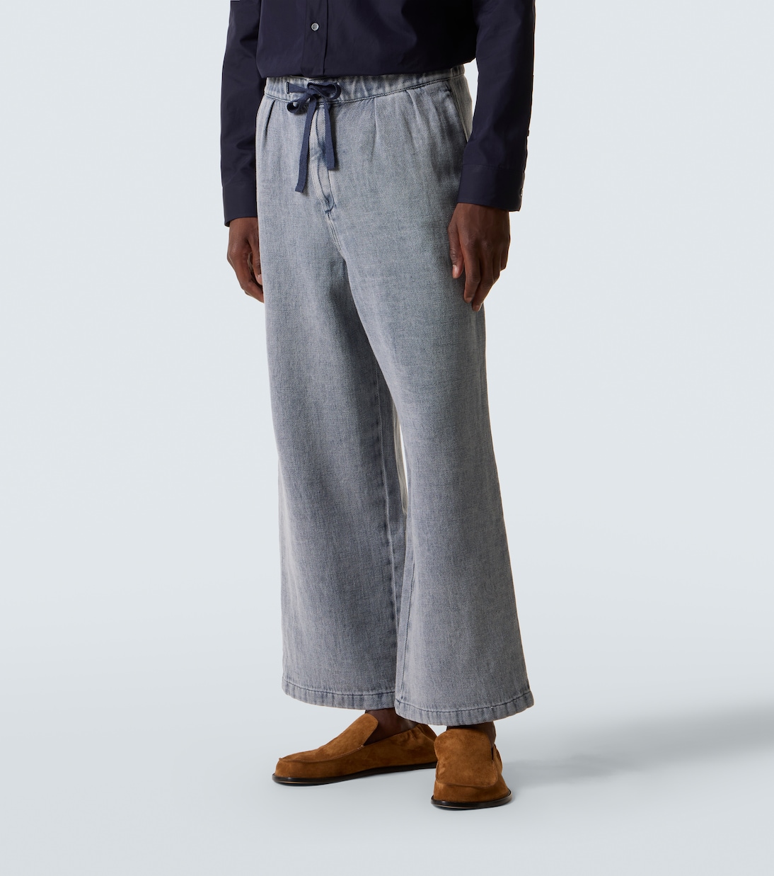 Jeans a gamba larga e vita media | Loewe