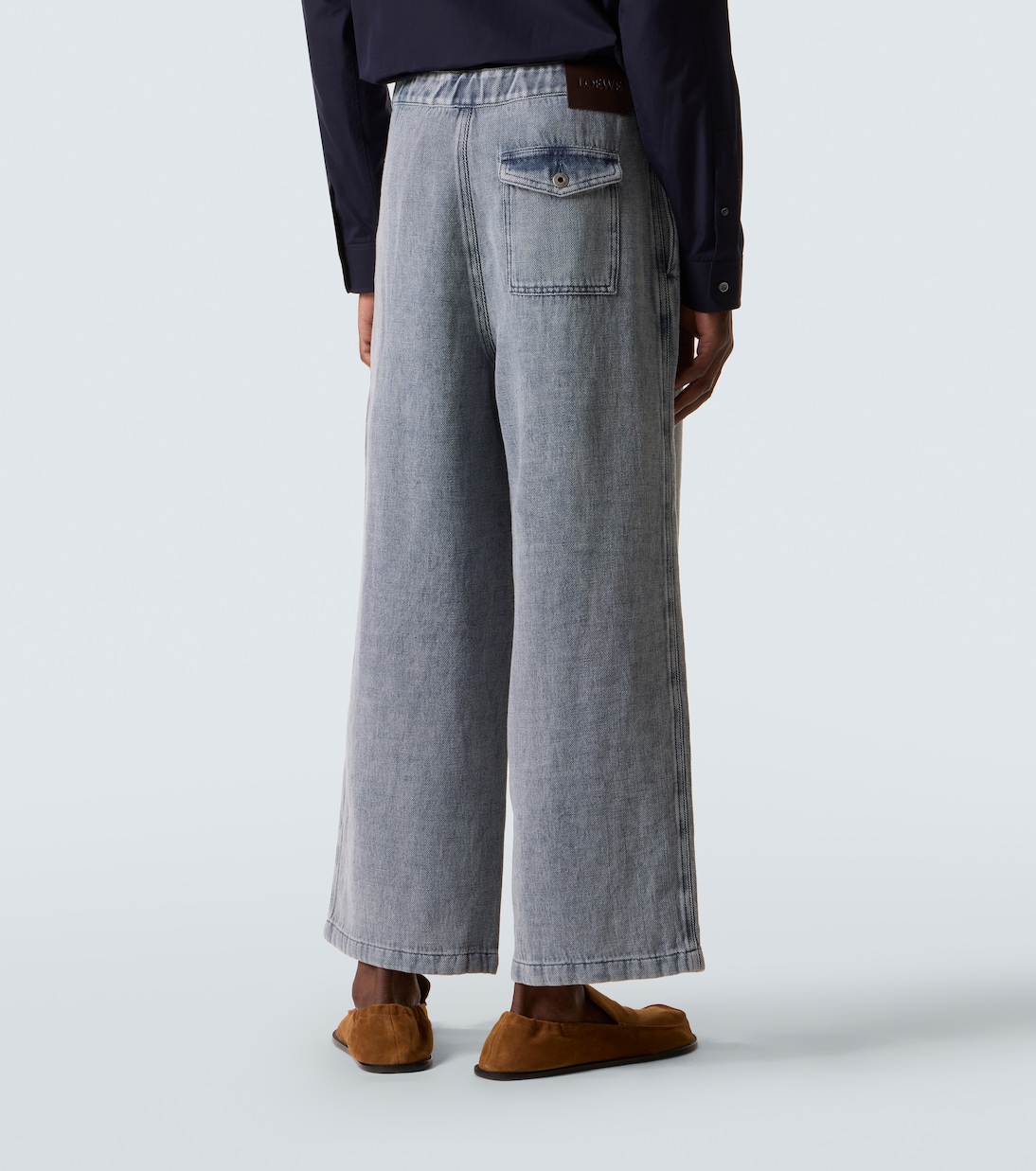 Jeans a gamba larga e vita media | Loewe