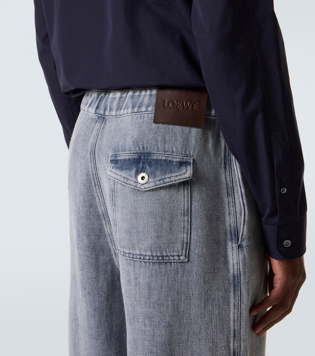 Jeans a gamba larga e vita media | Loewe