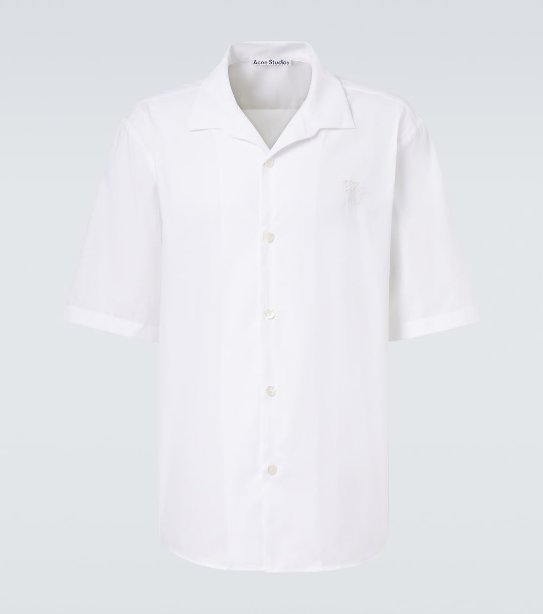 Camisa de popelín de algodón bordada | Acne Studios