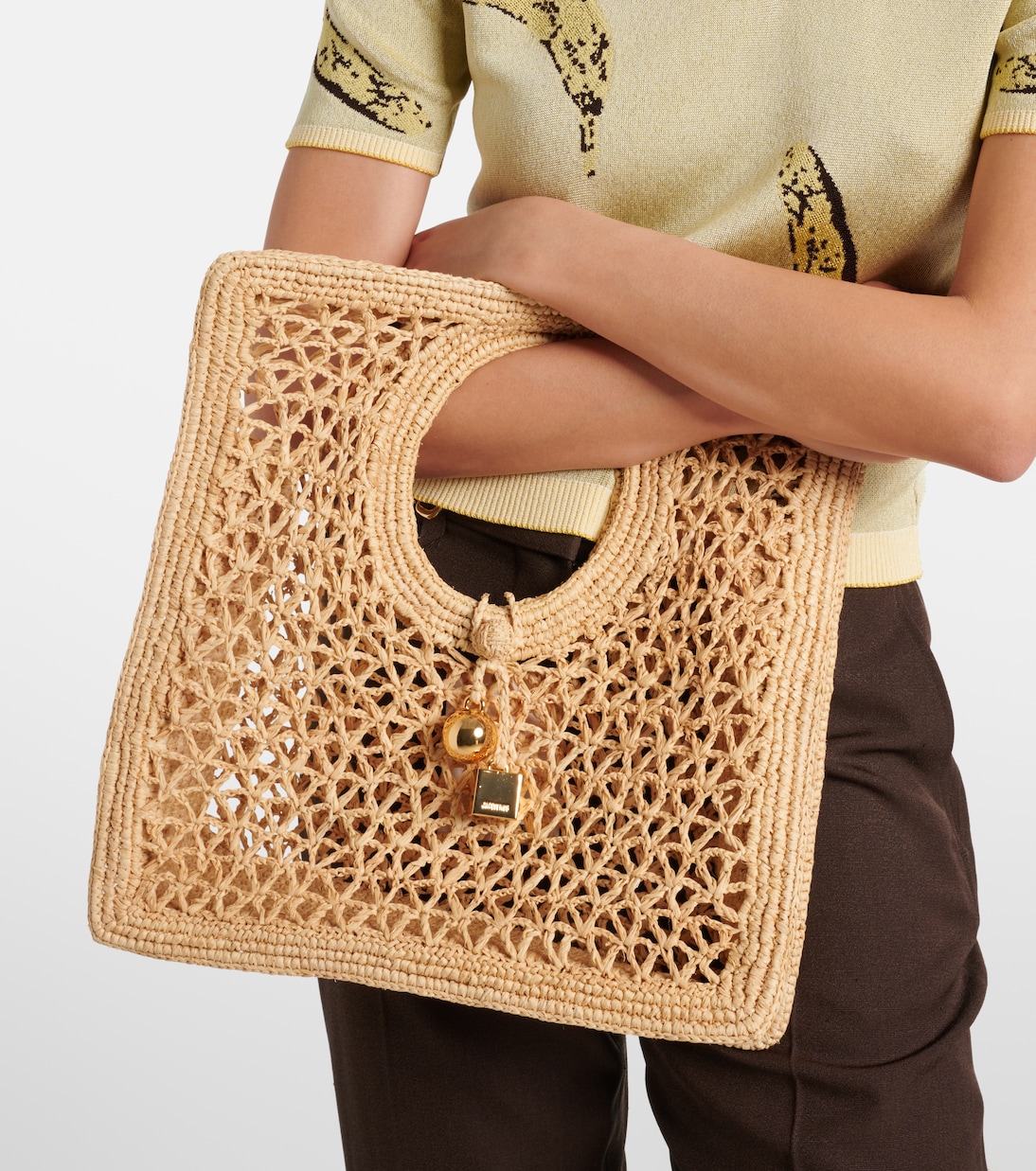 Spiaggia Small raffia tote bag | Jacquemus
