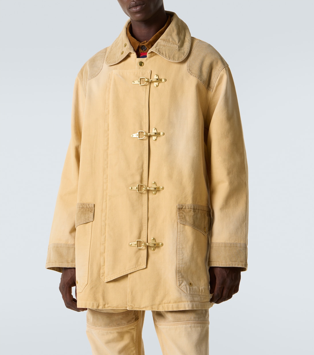 Sierra corduroy-trimmed canvas jacket | Wales Bonner
