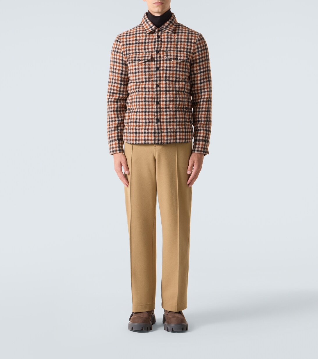 Gelt checked virgin wool down jacket | Moncler Grenoble