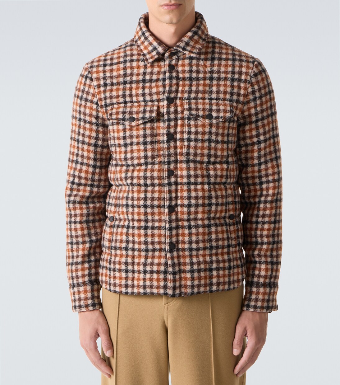 Gelt checked virgin wool down jacket | Moncler Grenoble