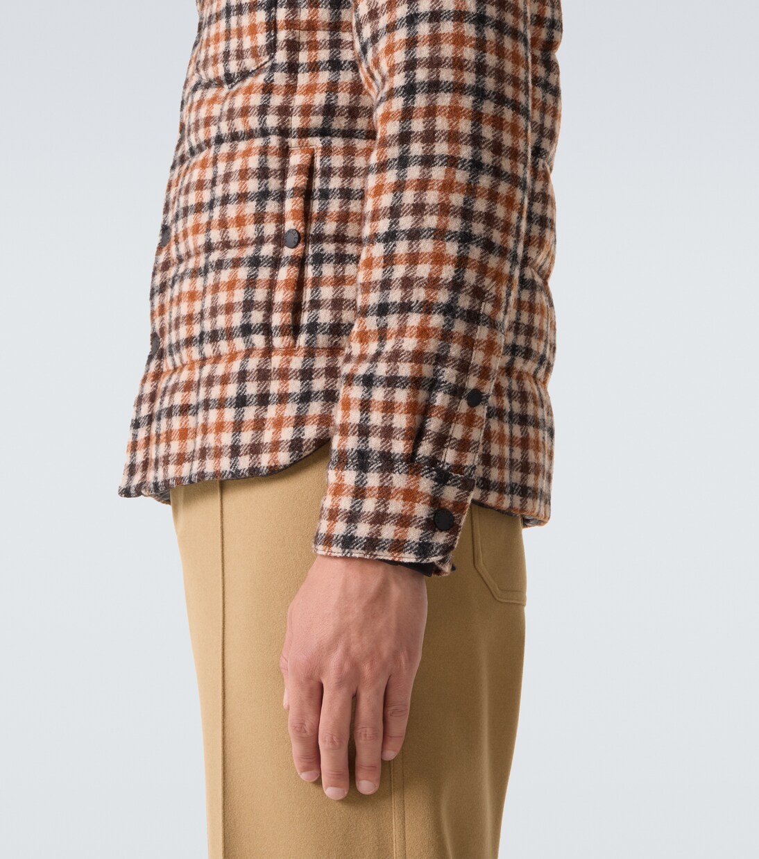 Gelt checked virgin wool down jacket | Moncler Grenoble