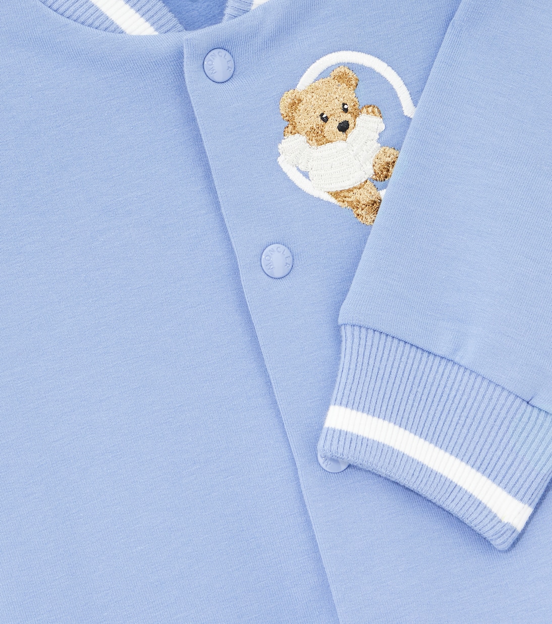 Baby cotton-blend jersey onesie | Moncler Enfant