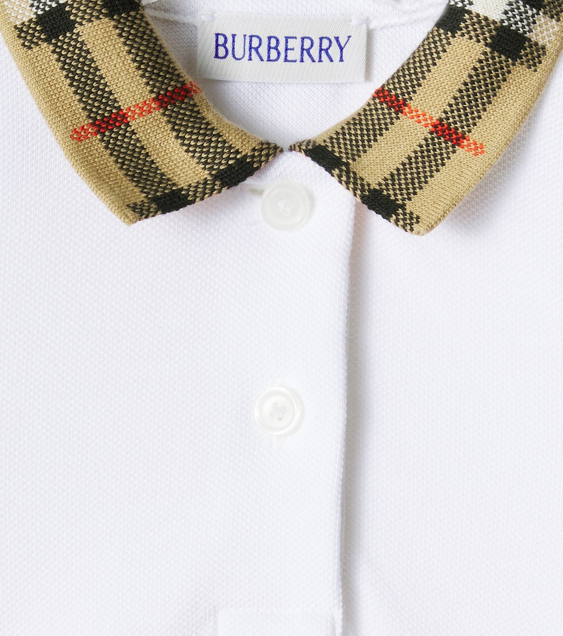 Baby Burberry Check cotton polo dress | Burberry Kids