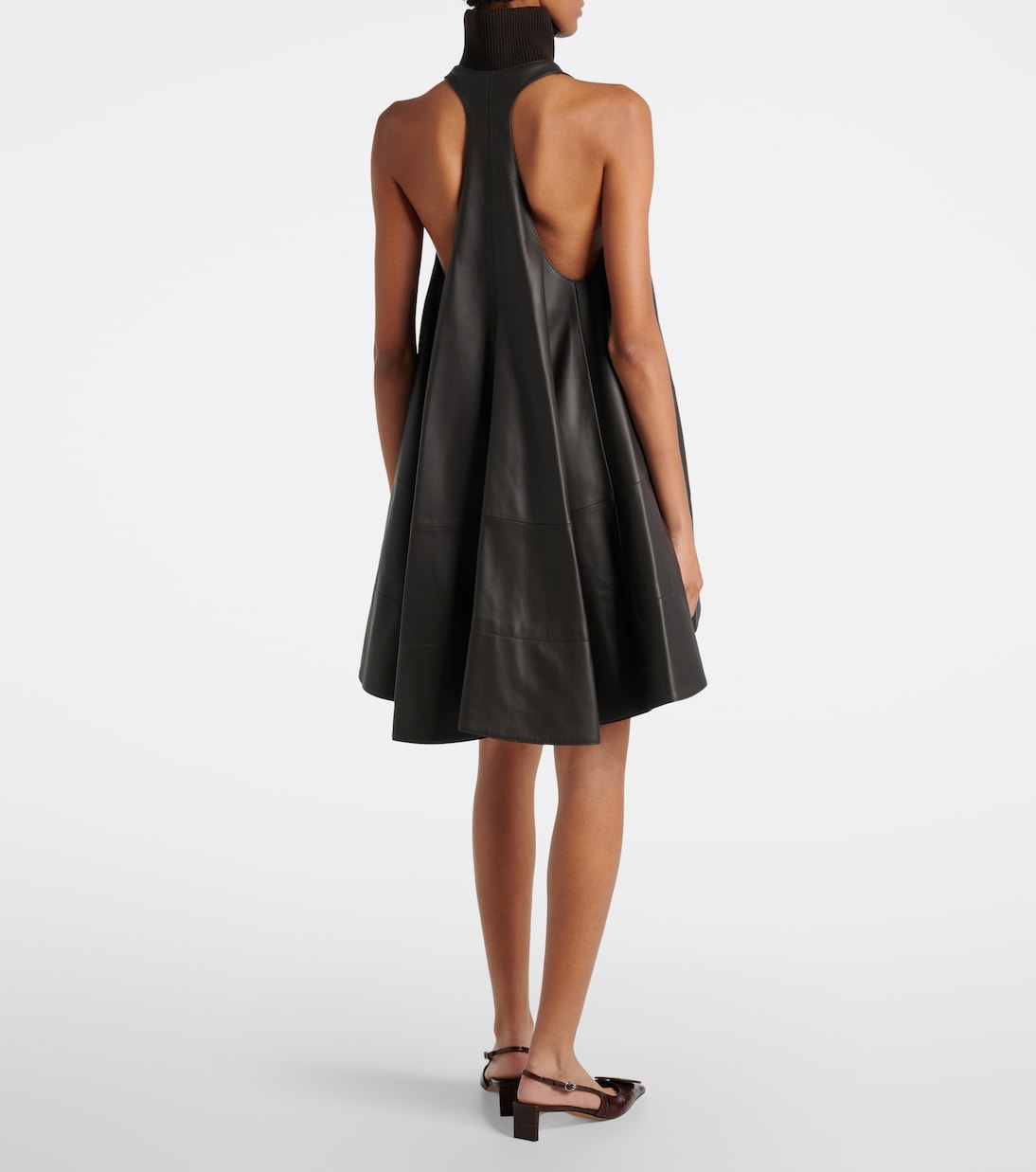 Minikleid Triangle aus Leder | Jacquemus