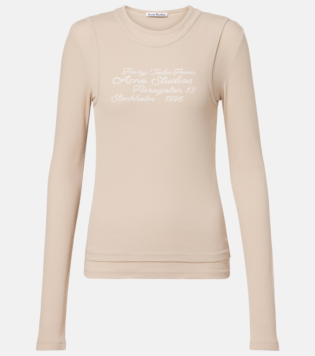 Bedrucktes Longsleeve aus einem Baumwollgemisch | Acne Studios