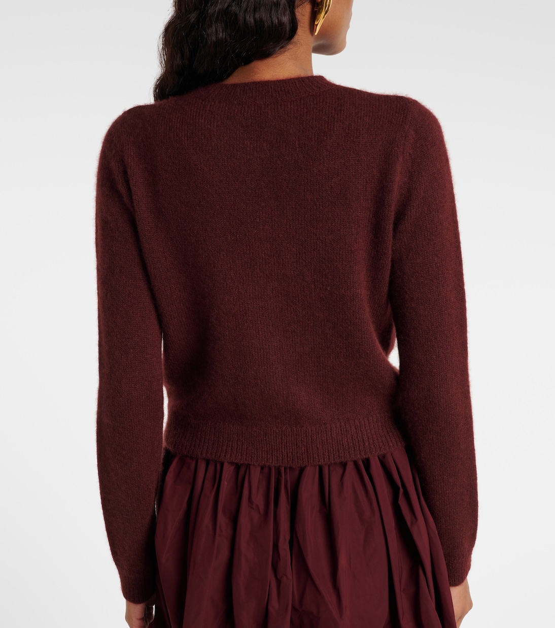 Verzierter Cardigan aus Kaschmir und Baumwolle | Shushu/Tong