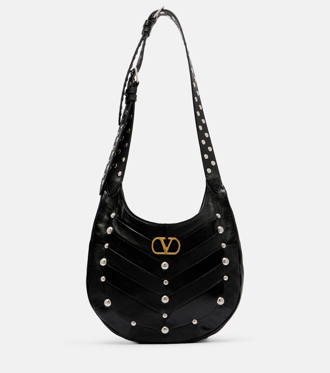 Medium studded leather shoulder bag | Valentino Garavani