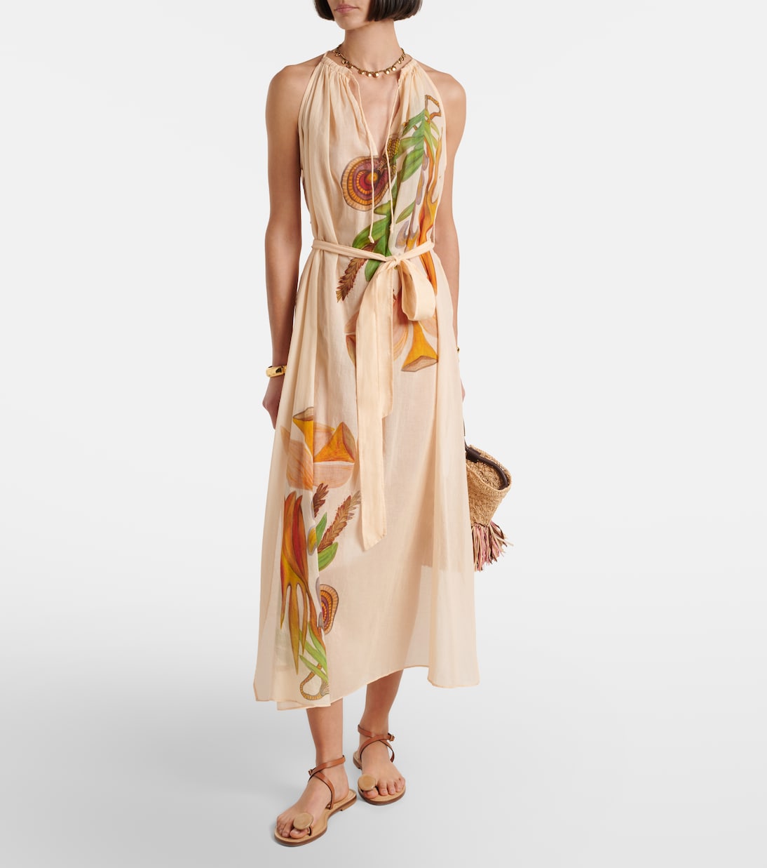 x Anna Zemánková cotton midi dress | Ulla Johnson