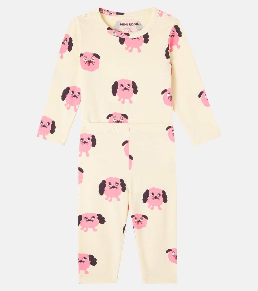 Baby printed bodysuit and pants set | Mini Rodini