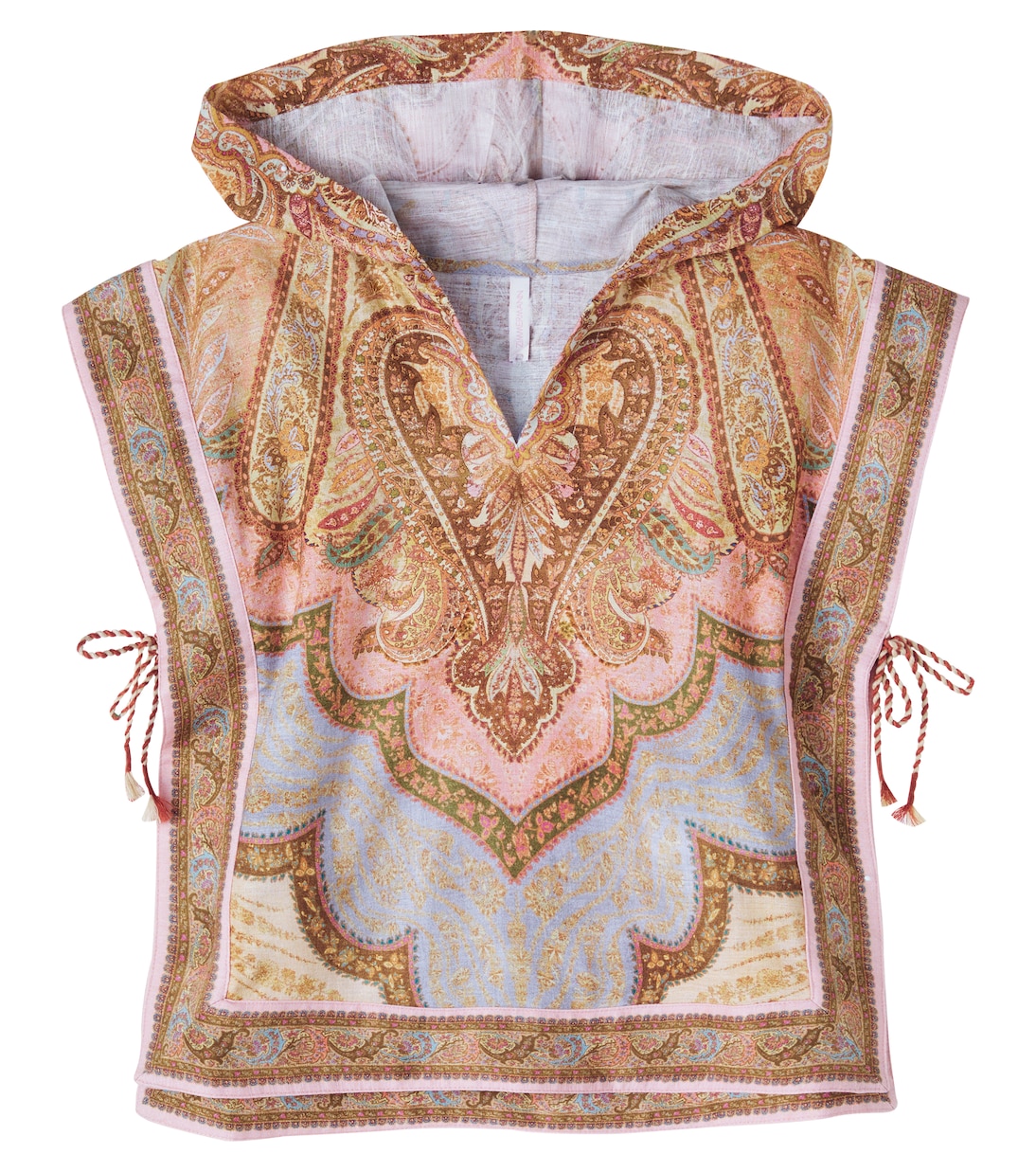 Awaken hooded cotton poncho | Zimmermann Kids