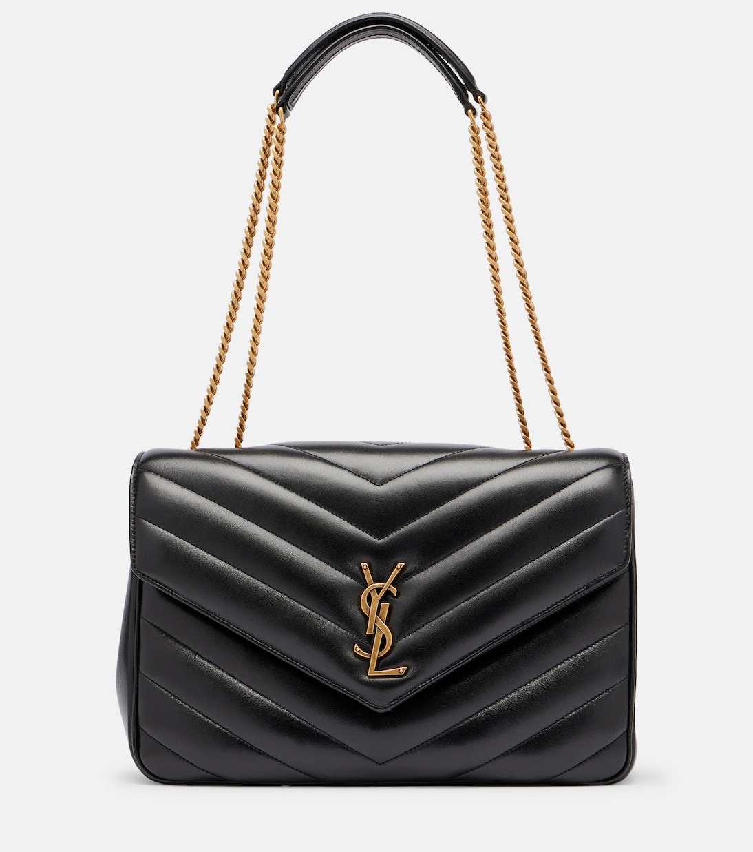 Loulou Large leather shoulder bag | Saint Laurent