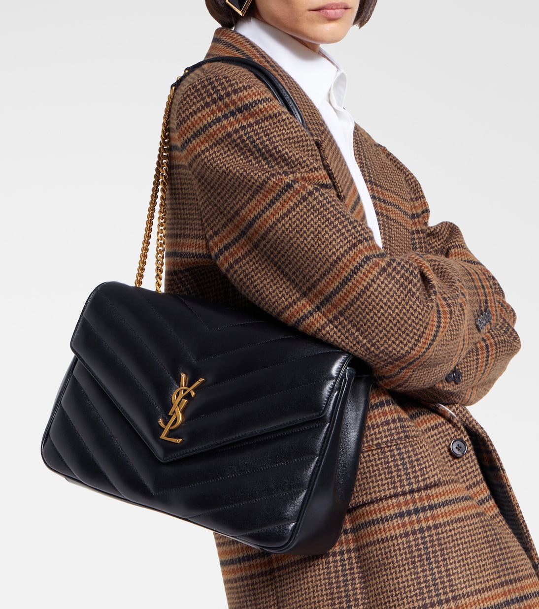 Loulou Large leather shoulder bag | Saint Laurent