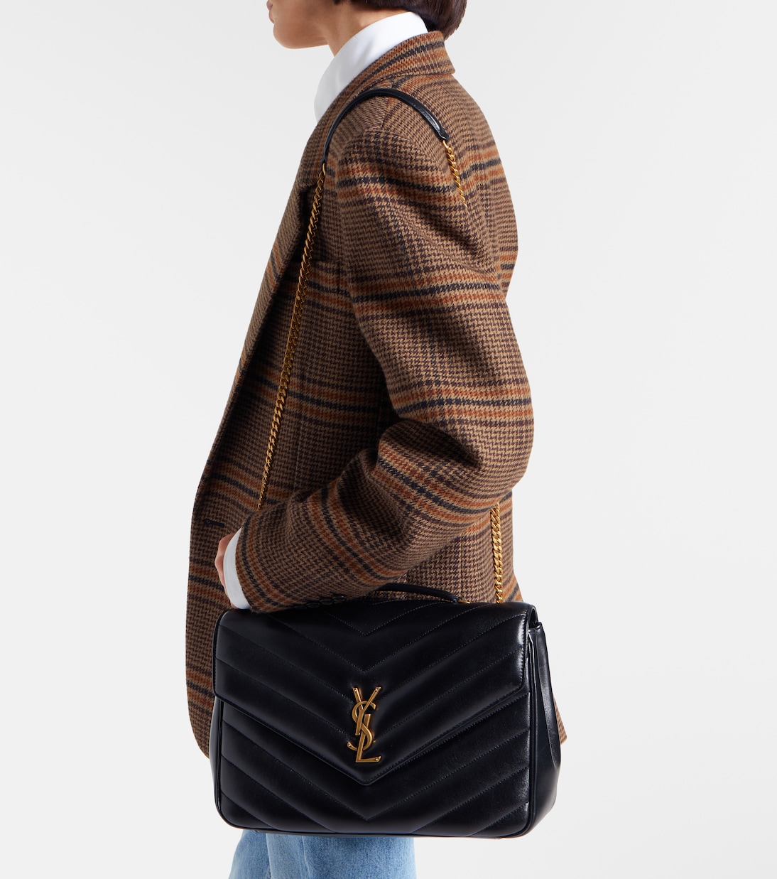 Loulou Large leather shoulder bag | Saint Laurent