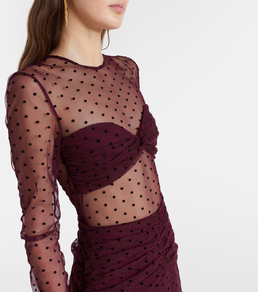 Barbera point d'esprit tulle gown | Rebecca Vallance