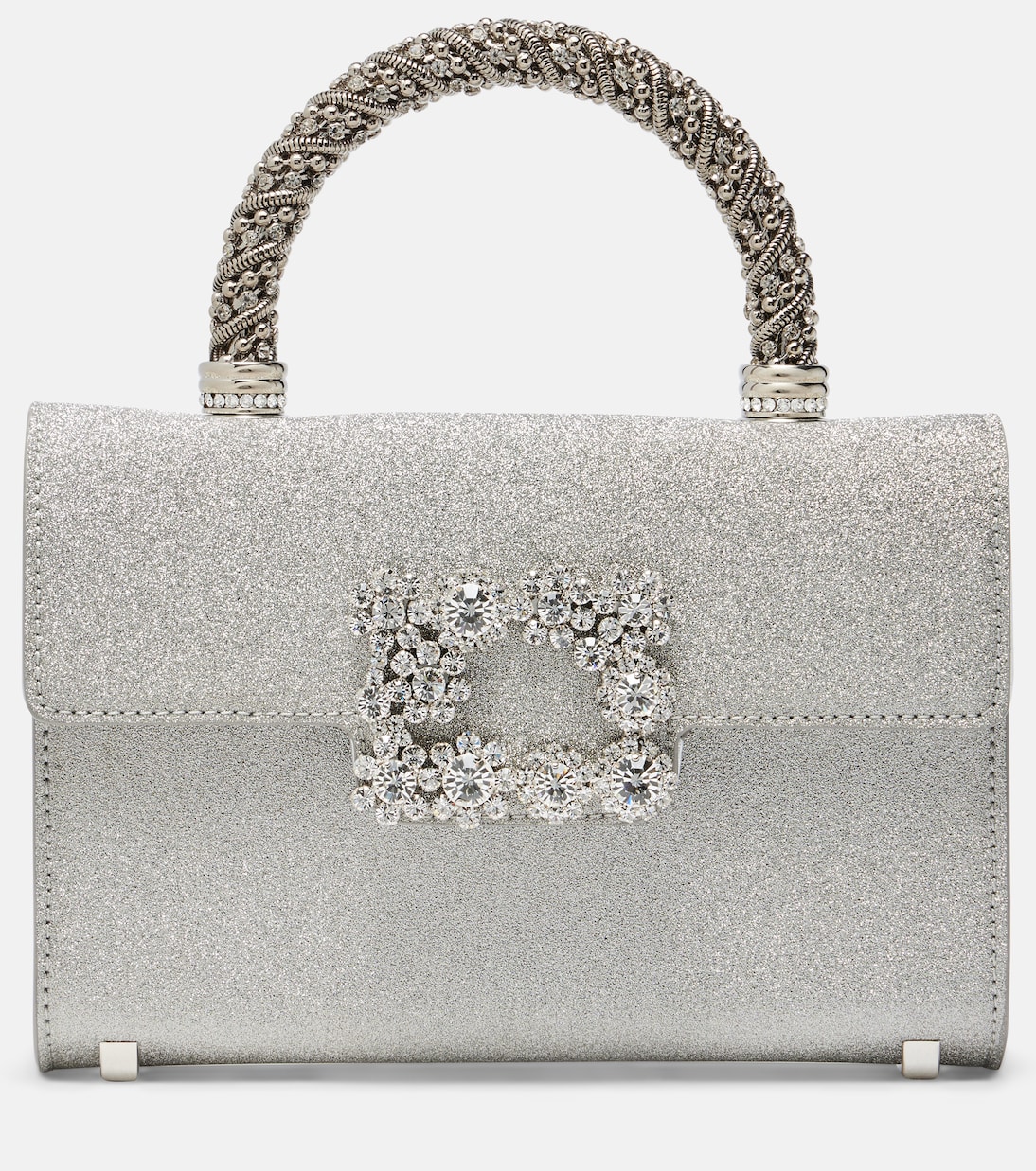 Jewel Efflorescence Mini glitter tote bag | Roger Vivier