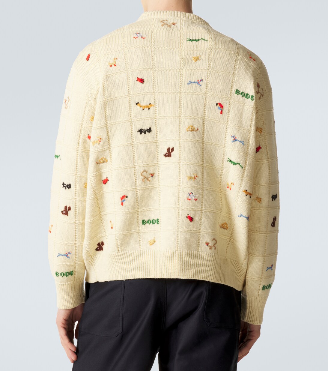 Zoologist embroidered wool and alpaca sweater | Bode