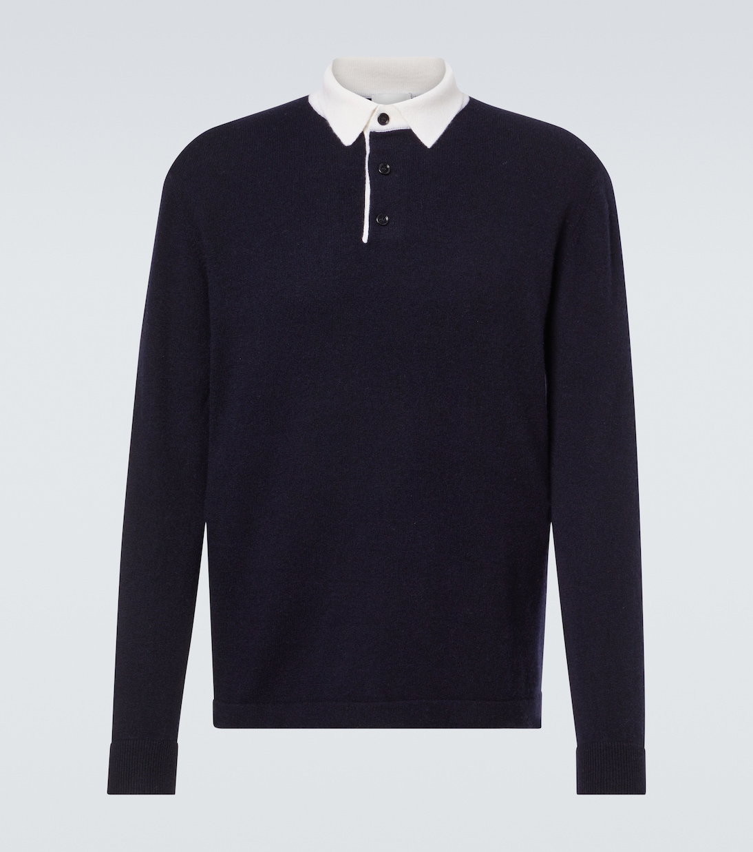 Wool and cashmere polo sweater | Allude