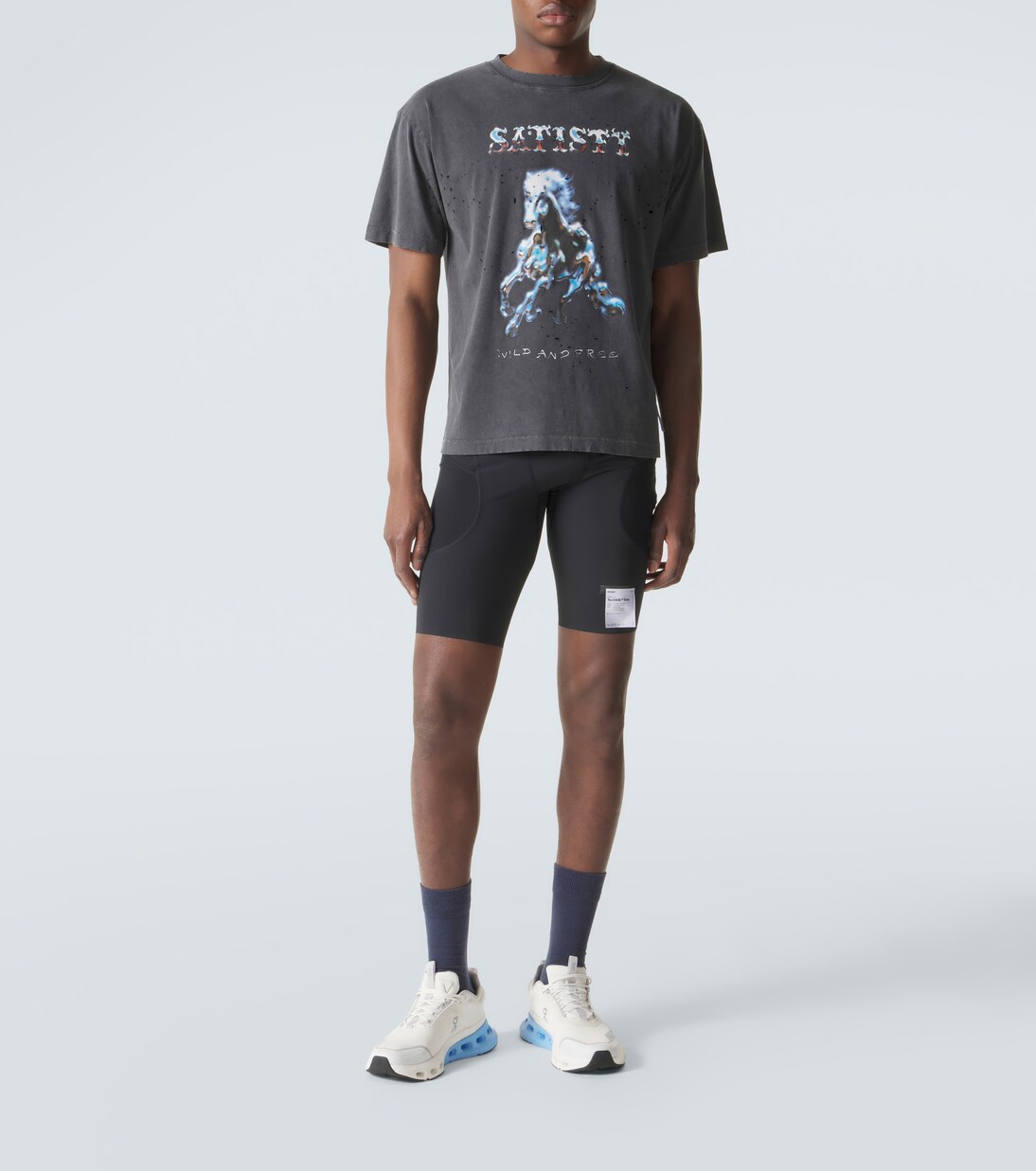 MothTech™ printed cotton jersey T-shirt | Satisfy