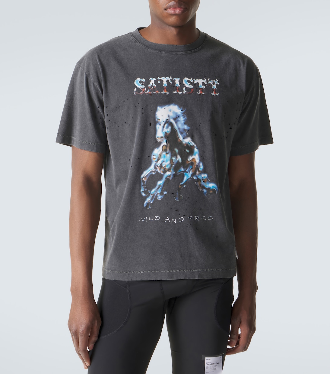 MothTech™ printed cotton jersey T-shirt | Satisfy