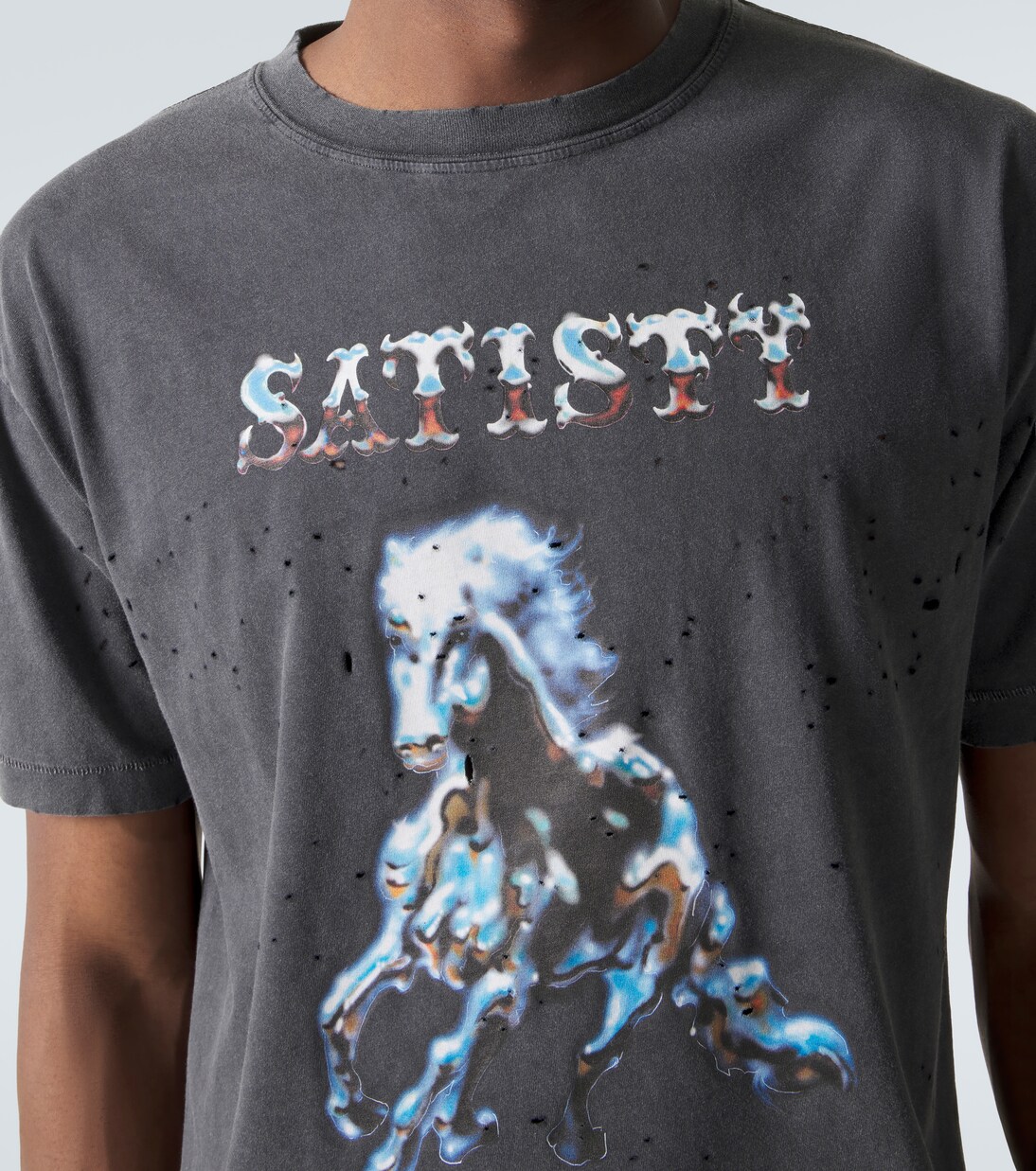 MothTech™ printed cotton jersey T-shirt | Satisfy